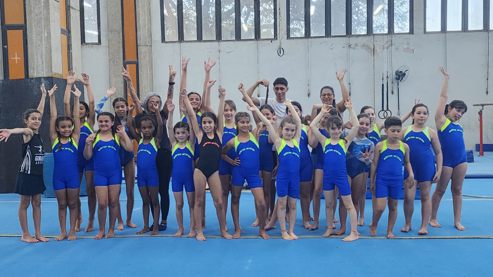 Treino de solo na ginástica artística